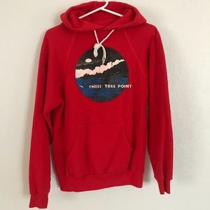 Vintage Three Tree Point Hoodie Sweater Size S.